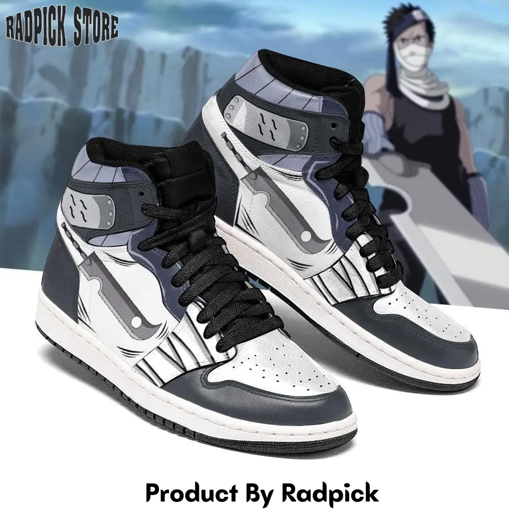 Zabuza sword shoes air jordan high top sneakers anime  rp0400857